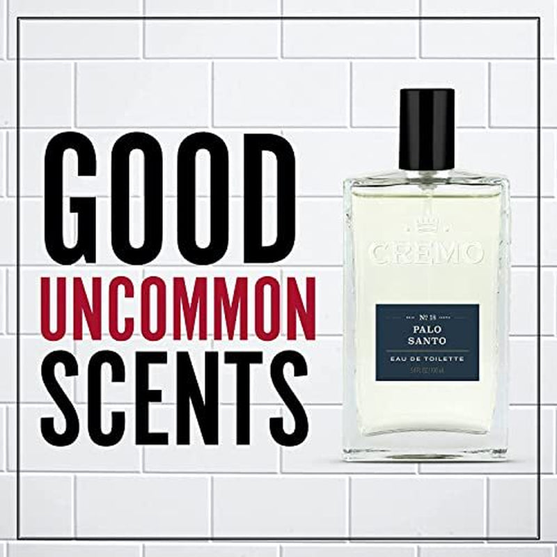 Cremo Palo Santo Cologne 3.4 Fl Oz Bright Cardamom Papyrus Mens Fragrance