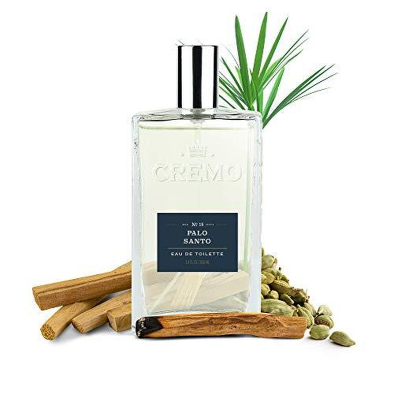 Cremo Palo Santo Cologne 3.4 Fl Oz Bright Cardamom Papyrus Mens Fragrance