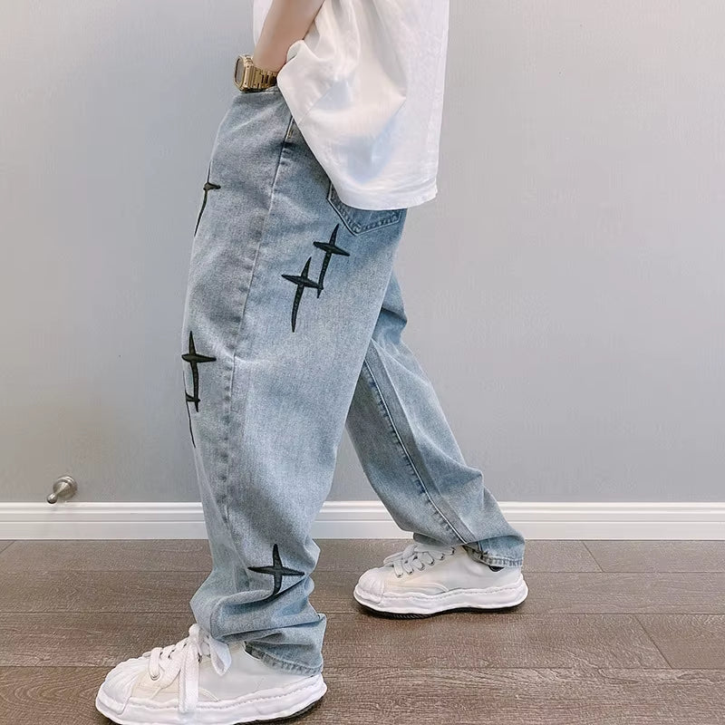 Men's Baggy Graphic Jeans
