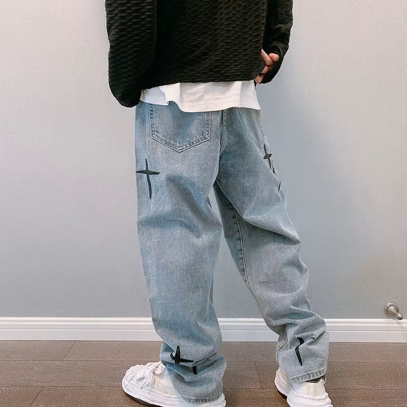 Men's Baggy Graphic Jeans
