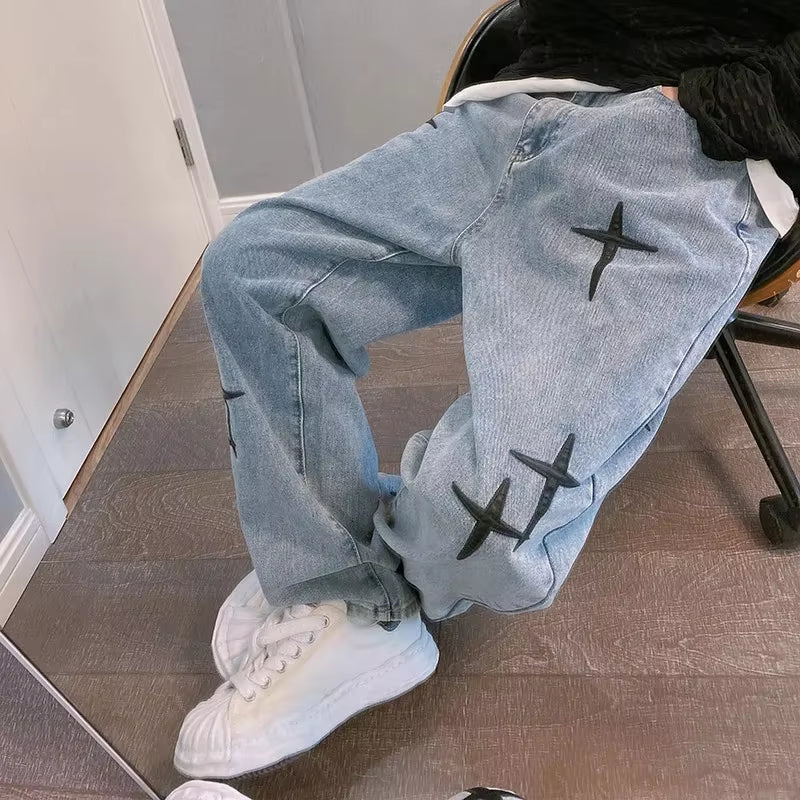 Men's Baggy Graphic Jeans