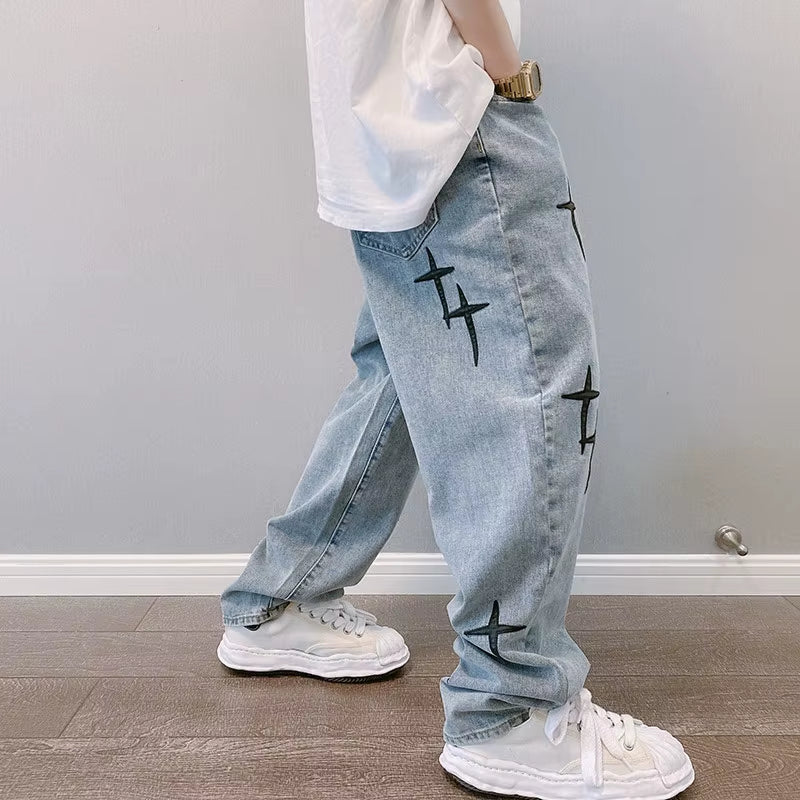 Men's Baggy Graphic Jeans